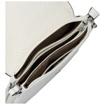 Trendy dámská koženková crossbody kabelka Kasandra, bílá