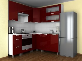 FRONTI Kuchyňská rohová linka GRETA madera 360/360