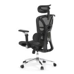 Kancelářská židle, synchronní mechanismus, černá síťovina, KA-B2363 BK