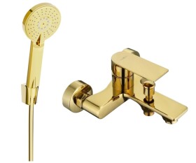 MEXEN - R40 Royo vanová baterie se sprchou set, zlato 7223R40-50