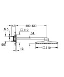 GROHE - Rainshower SmartActive Cube Hlavová sprcha 310, sprchové rameno 43 cm, 2 proudy, měsíční bílá 26479LS0