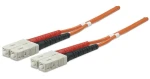 Intellinet oranžová / Optický kabel SC - SC / Multimód OM2 / Duplex / 2m (470018)
