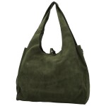 Trendy dámský koženkový set kabelek Eudosia, tmavě zelený