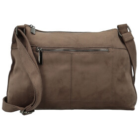 Trendy dámská koženková crossbody kabelka Kosta, béžová