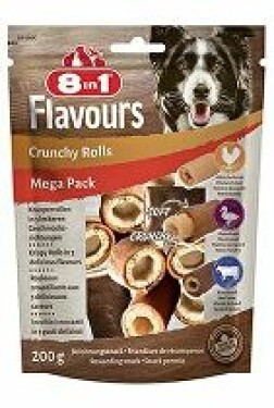 Pochoutka 8in1 Flavours Crunchy Rolls 200g MEGA PACK
