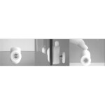 MEREO - Sprchový kout, Kora Lite, čtvrtkruh, 90 cm, R550, bílý ALU, sklo Grape CK35121Z