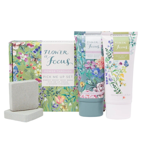 HEATHCOTE & IVORY Dárková sada s péčí o tělo Flower of Focus - set 3 ks, multi barva, plast