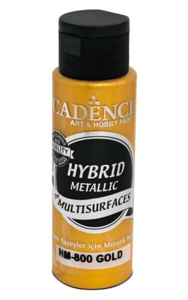 Metalická barva Cadence Hybrid Metalic, 70 ml - gold, zlatá