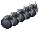 Arozzi Wheel Pack PU XL / Náhradní kolečka pro herní židle / univerzální sada / materiál PU (AZ-WHEEL-PACK-PU-XL)