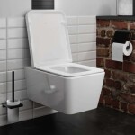 HANSGROHE - EluPura Q Závěsné WC se sedátkem SoftClose, Rimless, HygieneEffect, bílá 62023450