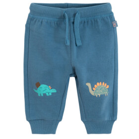 Teplákové kalhoty s dinosaury -modré - 62 BLUE