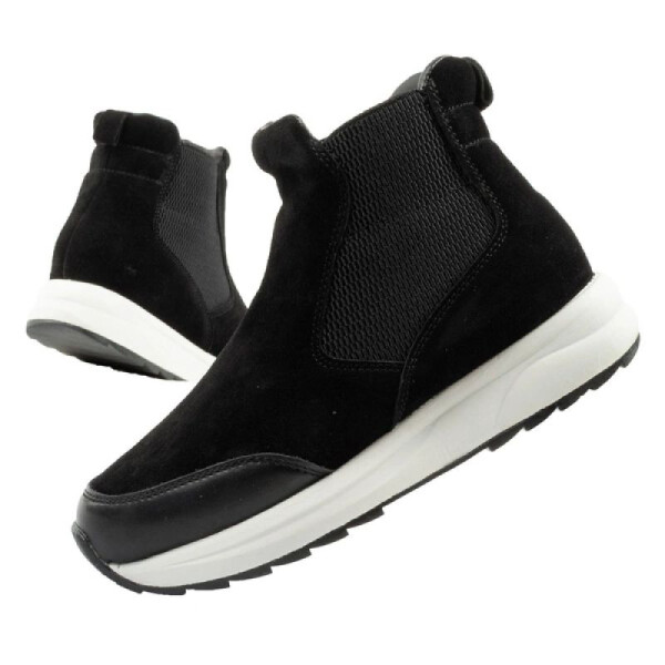 Scholl Beverly Bootie dámské kotníkové boty kožené černé dámské 35