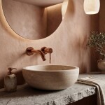 REA - Podomítková vanová baterie Venti Copper REA-B9640
