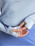 ICEBREAKER Wmns Merino 260 ZoneKnit LS Half Zip, Dawn/Zincblue/Cb (vzorek) velikost: S