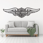Samolepka Harley Davidson křídla Barva: bílá, Velikost: 60 x 17 cm