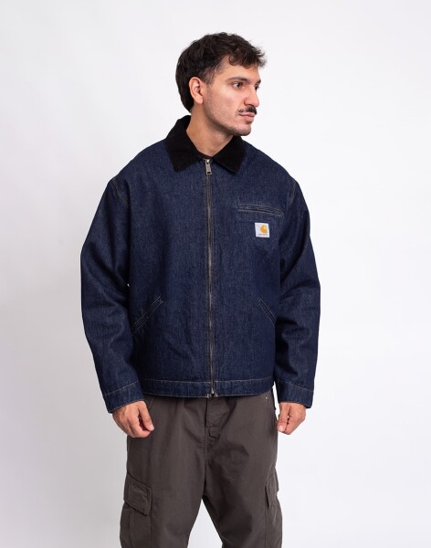 Carhartt WIP OG Detroit Jacket Blue/Black rinsed M