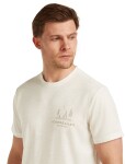 ICEBREAKER Mens Mer 150 Tech Lite SS Tee Peaceful Pass, Ecru Hthr velikost: XL