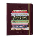 Rifle Paper Co. Akademický diář na 17 měsíců 2026/2027 Ladies Night Book Club, hnědá barva, papír, textil