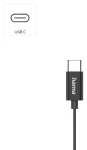Hama Classy černá / Sluchátka do uší - špunty / mikrofon / USB-C / 1,2 m (221785)