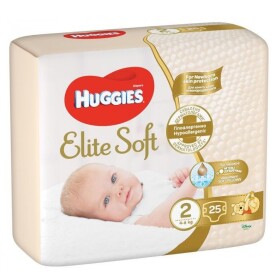 HUGGIES Elite Soft 2, 4-6 kg, 25 ks