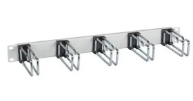 EFB 19" šedý / Vyvazovací panel / 1U / 5x úchytka pro LWL kabely (699982.1)