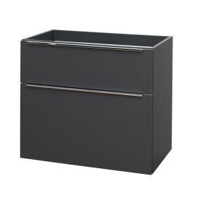 Mereo Mailo, koupelnová skříňka 80cm, antracit, elox AL madlo CN531SN