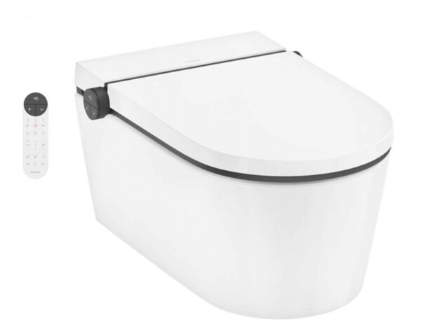 HANSGROHE - LavaPura Element S Elektronický bidet s keramikou, SoftClose, AquaHelix Flush, HygieneEffect, SmartClean, bílá 63021450