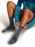 ICEBREAKER Mens Run+ Ultralight Crew Fusion Dye, Graphite Fd/Graphite/Snow velikost: 39-41,5 (S)