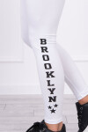 Kalhoty legíny Brooklyn white UNI