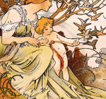 Nástěnný kalendář 2027 vázankový Helma Alfons Mucha