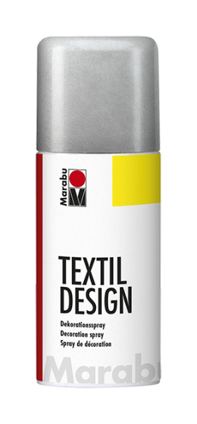 Barva na textil ve spreji Marabu Textil Design spray 150 ml - stříbrná 782