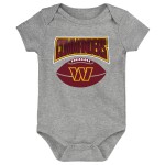 Outerstuff Dětské body Washington Commanders NFL Game On Creeper Baby Bodysuit Set (3 ks)