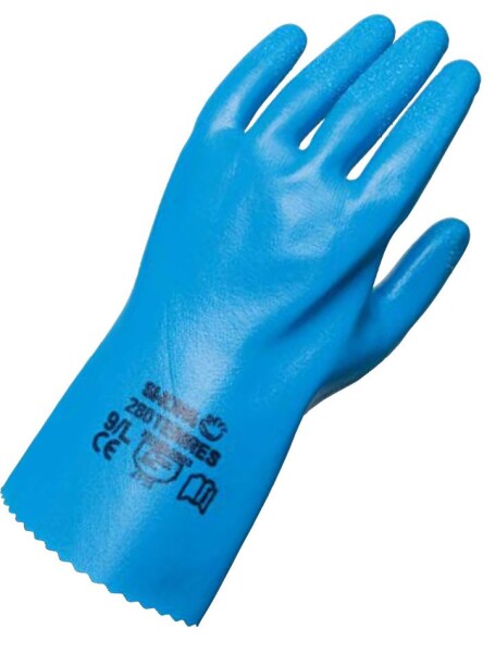 Pracovní rukavice Showa Temres 280 - rukavice z polyuretanu, vybavená nylonovým, bezešvým základem* Barva: Modrá, Velikost rukavic: 10/XL, 1 ks (C39619)