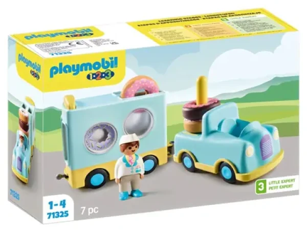 Playmobil® Junior 71702 Bláznivý Donut Truck s funkcí ukládání a třídění