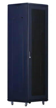 XtendLan 42U/600x800 stojanový černá / 19" rozvaděč / perforované dveře a záda (PER-42U-68-BLACK-S)
