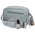 Stylová dámská koženková crossbody MaxFly Rozana, džínově modrá