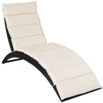 Melfin Polyratanové lehátko Sun Lounger černé