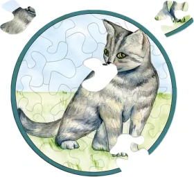 CURIOSI Kulaté puzzle Picoli: Kočka