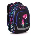 Školní batoh LORI s neonovým leopardem LORI 25074 SET SMALL
