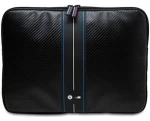 BMW Carbon Blue Stripe 14" černá / Pouzdro pro notebook / Karbonový vzor / Modrý pruh (BMCS14COMSCAKL)