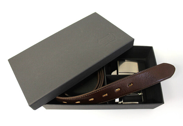 PENNY BELTS SET 506 35-020-22 A 4PS Pánský kožený opasek hnědý 100cm