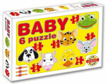 DOHÁNY Baby puzzle Zvířecí hlavičky 6v1