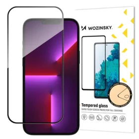 Wozinsky Tvrzené sklo s rámečkem pro Apple iPhone 15 Pro černá / Ochranné sklo / Full Glue / case friendly