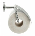 DURAVIT - Starck T Držák toaletního papíru s krytem, kartáčovaný nerez 0099407000