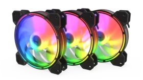 KRUX Lunar 120 ARGB Kit (3ks) / 120mm / 1200 ot / 3pin / 12V (KRX0068)