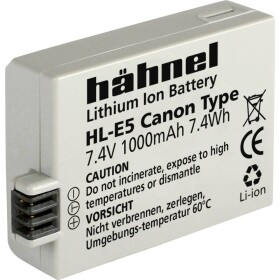 Hähnel Fototechnik HL-E5 akumulátor do kamery Náhrada za orig. akumulátor LP-E5 7.4 V 1000 mAh