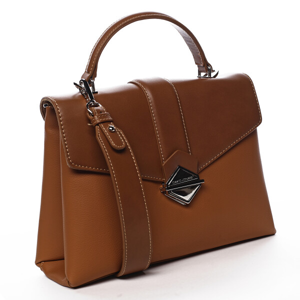 Módní kabelka přes rameno Marina, koňaková