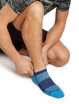 Pánské běžecké merino ponožky ICEBREAKER Mens Run+ Ultralight Micro, Arctic/Atlantis velikost: 42-44 (M)