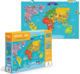 Magnetická hra Mapa světa 118 dílků