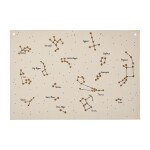 Ferm Living Nástěnná textilní mapa souhvězdí Constellation Undyed, béžová barva, textil